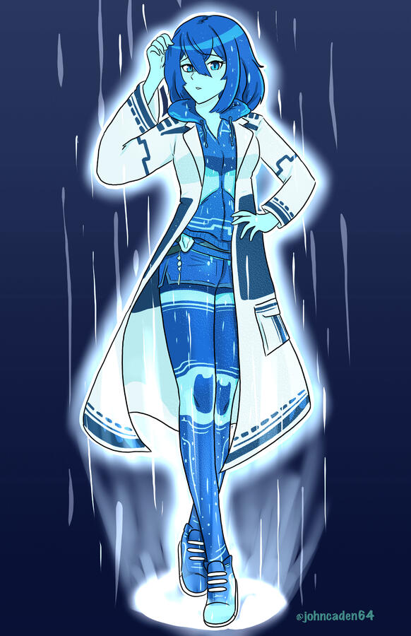 Shaetima's holographic appearance.